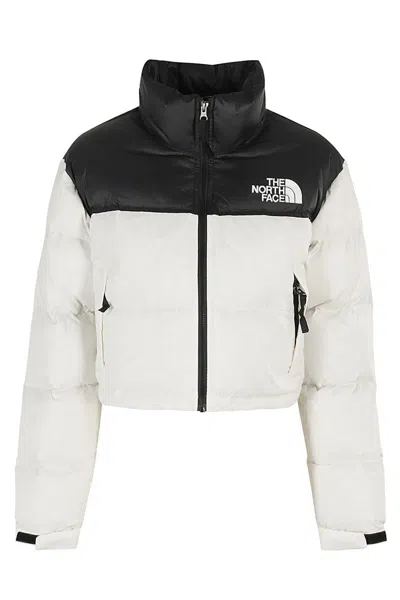The North Face Nuptse Short Down Jacket In White