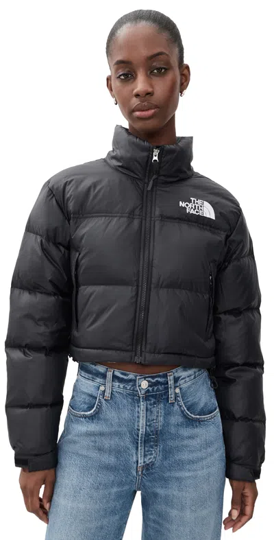 The North Face Nuptse Short Jacket In Black