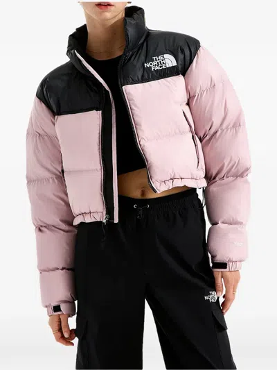 The North Face Nuptse Short Puffer Jacket In Pink