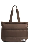 The North Face Nuptse Tote In Smokey Brown