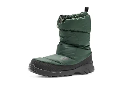 The North Face Nuptse Traction Bootie Boots Bottle Green/tnf Black: Men's 9 - Women's 10.5 Medium, Synthetic