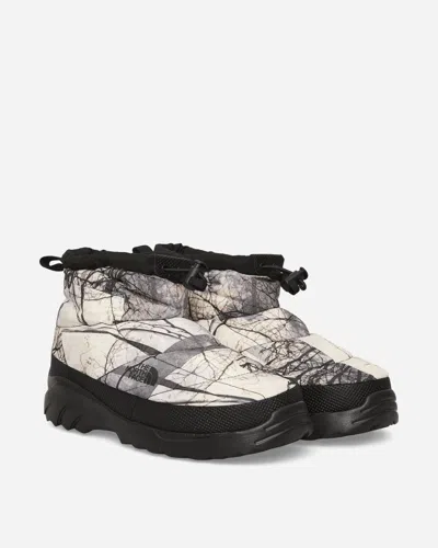 The North Face Nuptse Traction Chukka Boots Image Lift Print White Dune In Multi