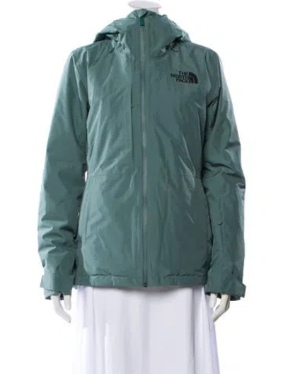 Pre-owned The North Face Nylon Bomber Jacket In Green