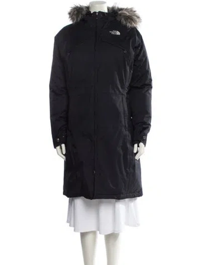 Pre-owned The North Face Nylon Down Coat In Black