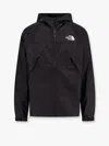 The North Face Dryvent Mono Black Jacket With Logo Printed On The Front In Tech Fabric Man