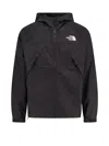 The North Face Dryvent Mono Black Jacket With Logo Printed On The Front In Tech Fabric Man In Black
