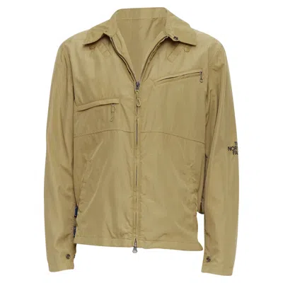 The North Face Nylon Trims Logo Windbreaker Jacket In Green