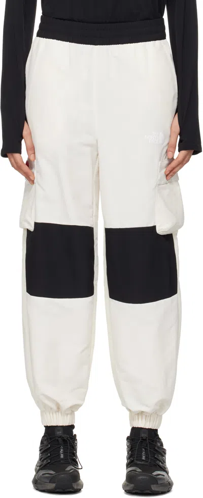The North Face Off-white & Black Hmlyn Track Pants In Rou White Dune/tnf B