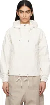 The North Face Off-white Antora Hoodie Rain Jacket In Qli White Dune
