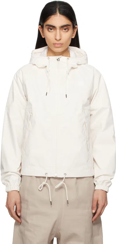 The North Face Off-white Antora Hoodie Rain Jacket In Qli White Dune