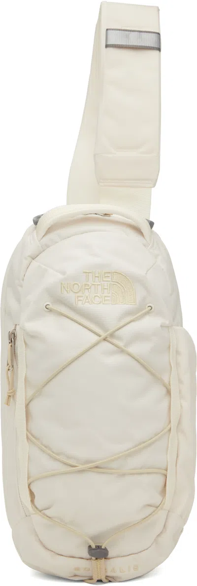 The North Face Off-white Borealis Sling Backpack In Tob White Dune/grave