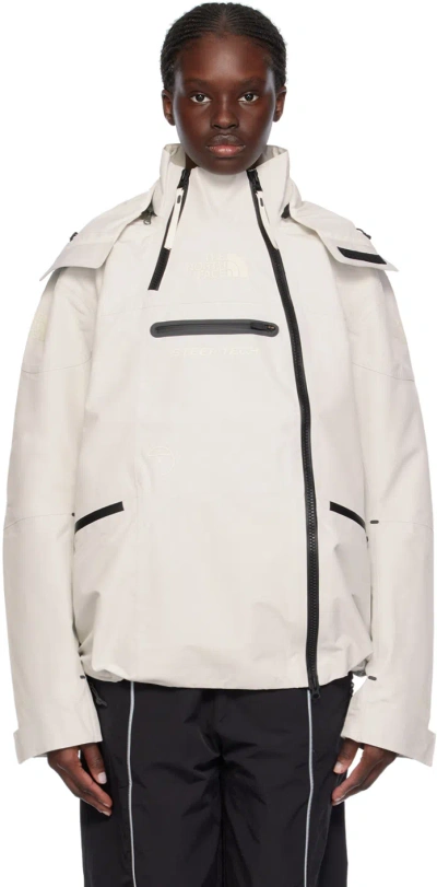 The North Face Off-white Rmst Steep Tech Jacket In Qli White Dune