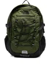 The North Face Backpack With Front Zip Pocket And Bungee Cord System In Green