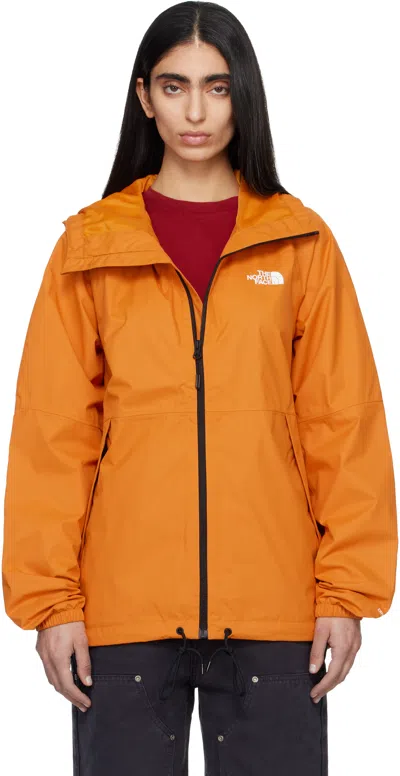 The North Face Orange Antora Rain Hoodie Jacket