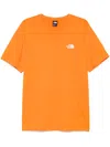 The North Face Crew Neck T-shirt In Orange With Logo In Orange