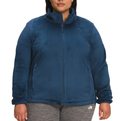 The North Face Osito Fleece Jacket Womens Boysenberry Full Zip Pockets Fts362 In Blue