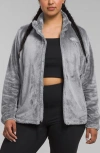 The North Face Osito High Pile Fleece Jacket In Meld Grey