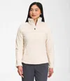 The North Face Osito Jacket Nf0a7uqm Womens Gardenia White Ziper Pullover Dtf276 In Orange