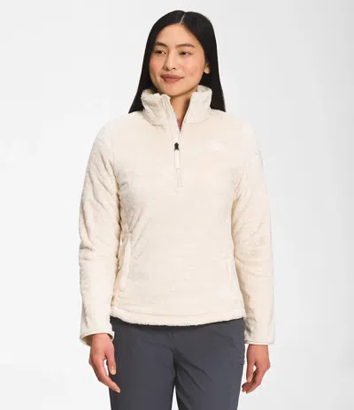 The North Face Osito Jacket Nf0a7uqm Womens Gardenia White Ziper Pullover Dtf276 In Orange