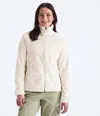 The North Face Osito Jacket Women's White Fleece Long Sleeve Full Zip Ddr1357 In White