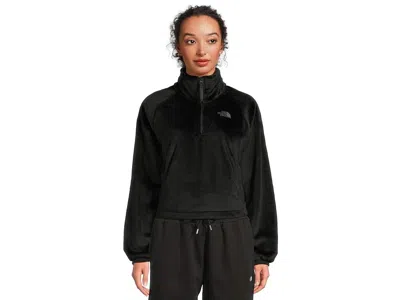 The North Face Osito Lux A1/4 Zip Jacket In Black