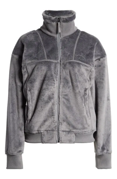 The North Face Osito Lux High Pile Fleece Jacket In Smoked Pearl