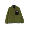 The North Face Reversible Fleece Jacket Wind Protection In Green
