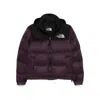 The North Face Retro Hooded Quilted Jacket For Winter In Purple