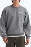 The North Face Oversize Evolution Simple Dome Crewneck Sweatshirt In Gray