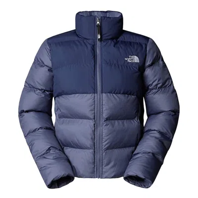 The North Face Oversized Collar Warm Jacket For Women In Blue