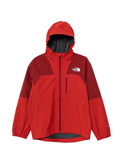 The North Face Kids' Packable Hooded Jacket In Red