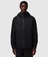 The North Face Packable Zip-up Rain Jacket In Tnf Black