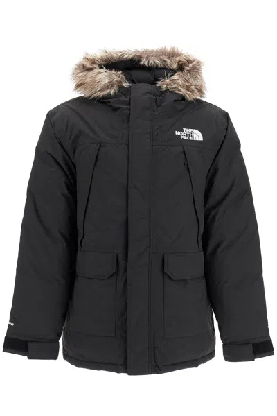 The North Face Padded Mcmurdo Parka With Faux Fur In Black