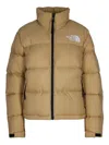 The North Face Slightly Cropped Puffer Jacket With High Collar In Multi
