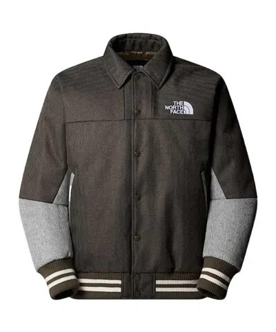 The North Face Panelled Bomber Jacket In Brown