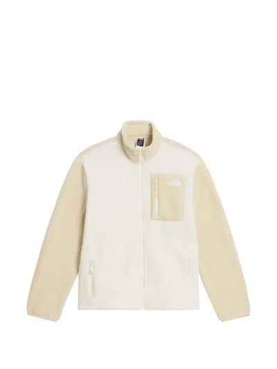 The North Face Panelled Fleece Sweatshirt In Neutral
