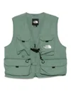 The North Face Parakeet Green Vest With Functional Front Pockets And Mesh Back