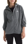 The North Face Performance Fleece Full Zip Hoodie Jacket In Gray