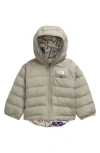 The North Face Babies'  Perrito Reversible Water Repellent Recycled Polyester Jacket In Clay Grey