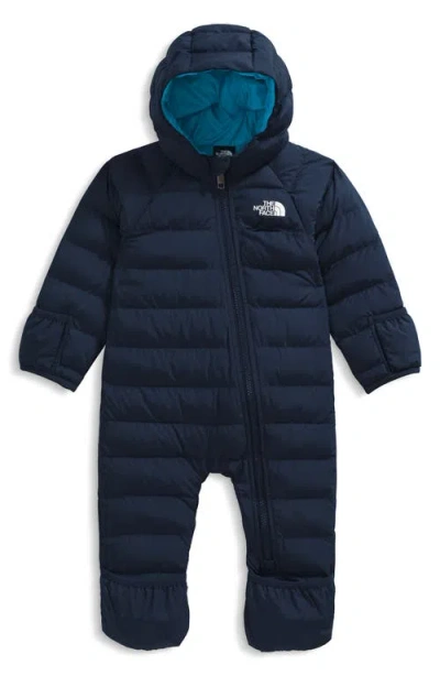 The North Face Babies'  Perrito Water Repellent Hooded Snowsuit In Blue