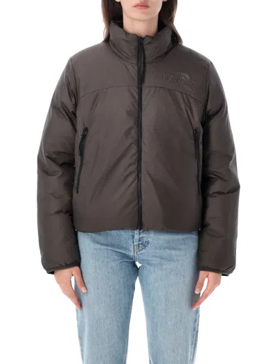 The North Face Pertex Nuptse Reversible Puffer Jacket In Brown