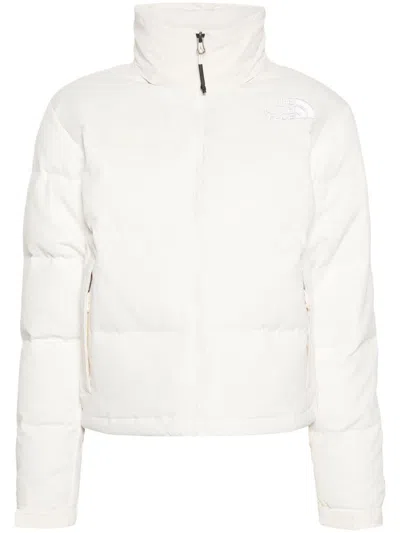 The North Face Piumino Con Ricamo In White