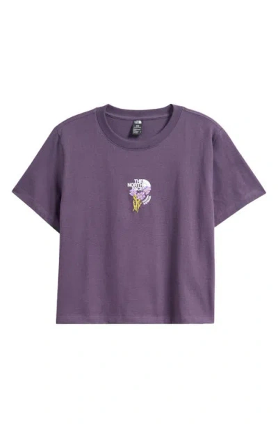 The North Face Places We Love Cotton Graphic T-shirt In Purple