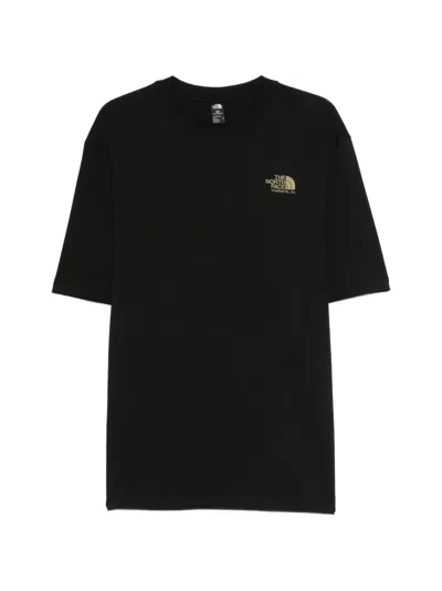 The North Face Plant&flora Logo-print T-shirt In Black