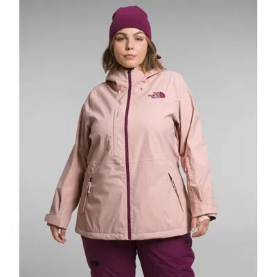 Pre-owned The North Face Plus Freedom Stretch Jacket Nf0a7wyr Women's Pink Full Zip Sgn943