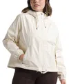 The North Face Antora Waterproof Rain Jacket In White Dune