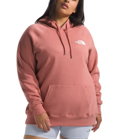 The North Face Plus Size Box Long-sleeve Logo Hoodie In Light Mahogany
