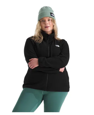 The North Face Plus Size Glacier Fleece Jacket In Black