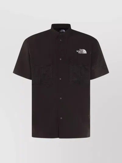 The North Face Pockets Shirt Short Sleeves In Black