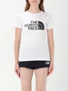 The North Face Half Dome Cropped Chest Print T-shirt In White In White